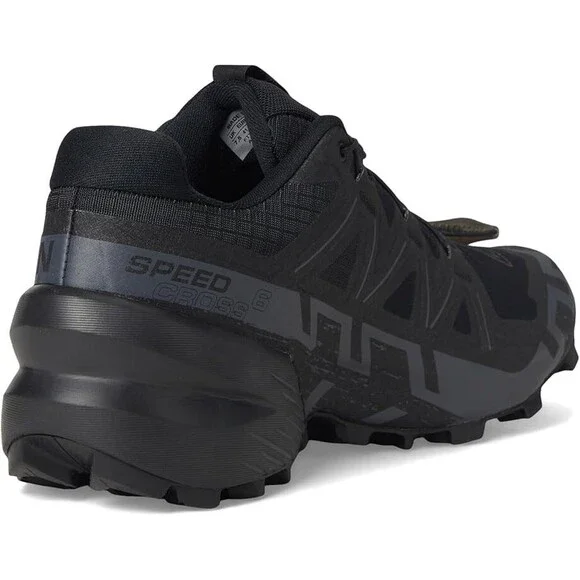 Salomon Speedcross 6 417440 Sneakers Men's Black Red Low Top Trail Running Shoes